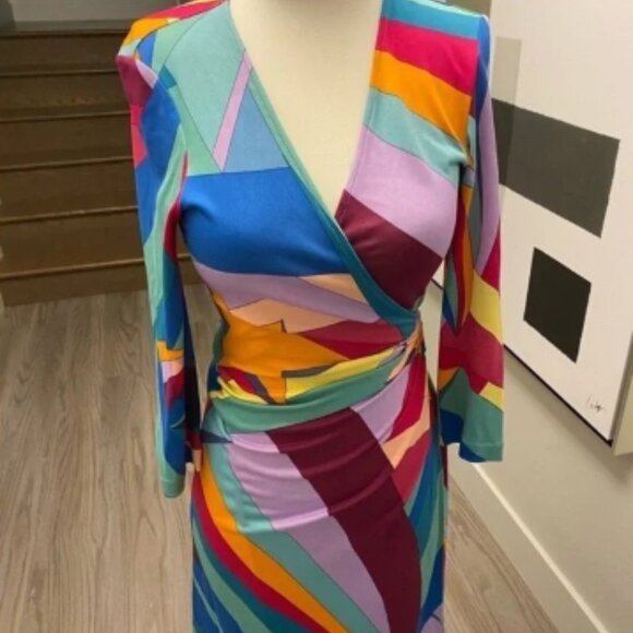 DVF - Diane von Furstenberg Rare Wrap Dress - “Wonder Woman" - Picture 3 of 3
